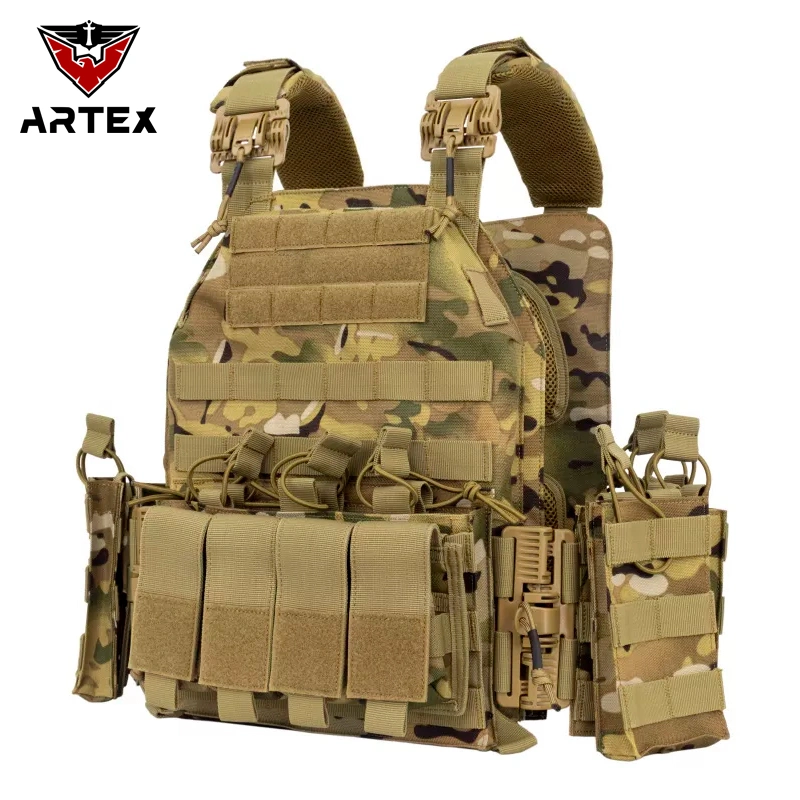 Multicam Chaleco Tactico Molle Quick Release Protective Bullet Proof Vest for Tactical Vest